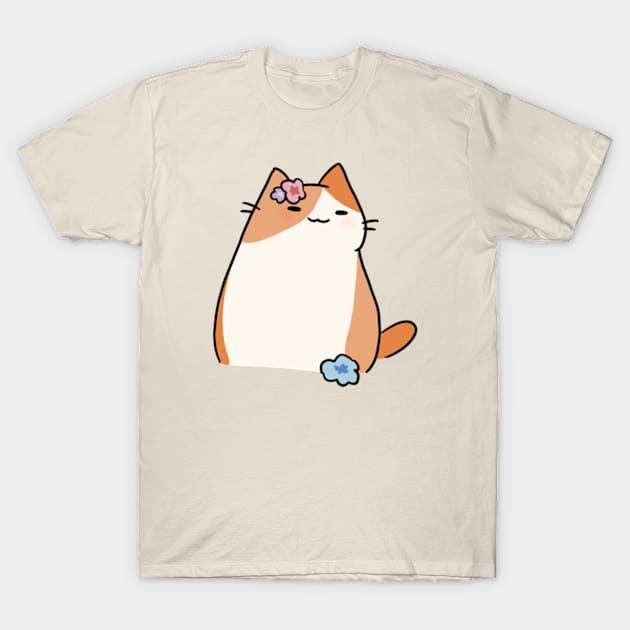 Pumpkin cat T-Shirt by JellyWinkle